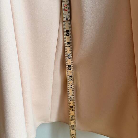 Aidan Mattox Blush Pink Halter Cutout Crepe Gown - Picture 8 of 8